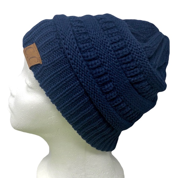 C.C Messy Bun Ponytail Beanie | Set of 3 - Picture 2 of 8